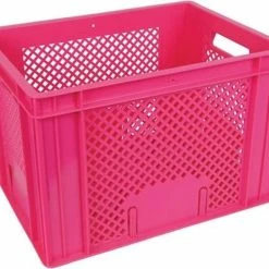 Coupon ???? Merkloos Fietskrat 31 Liter - Roze ???? -bike shop 550x464 1