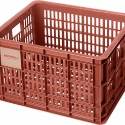 Korting ???? Basil Fietskrat M - Medium - 29.5 Liter - Rood ????