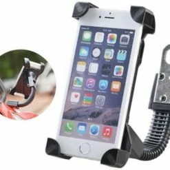 Goedkoopste ⭐ Poqlo? Telefoonhouder Motorfiets - Voor Op De Brommer - Scooter Telefoonhouder ????