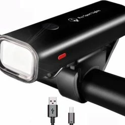 Korting ???? Pro Sport Lights Fietsverlichting LED Micro USB Oplaadbaar - Voorlicht - 400 Lumen ????