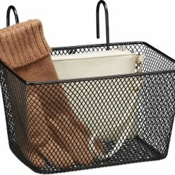 Begroting ???? Relaxdays Fietsmand Stuur - Fietsmandje Met Haken - Fiets Mand Voorop - Klein - Metaal - Zwart ????