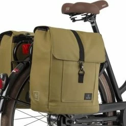 Nieuw ???? Fastrider Jaxx II Dubbele Fietstas Basics MIK - Groen - 28 L ⭐ -bike shop 550x485 2