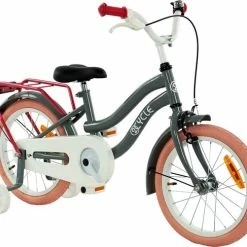 Beste deal ???? 2Cycle Pretty Meisjesfiets - 16 Inch - Grijs-Roze - Meisjesfiets ???? -bike shop 550x487 2