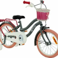 Beste deal ???? 2Cycle Pretty Meisjesfiets - 16 Inch - Grijs-Roze - Meisjesfiets ???? -bike shop 550x487 3