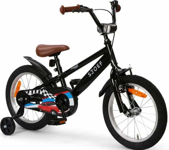 Uitgang ✨ SJOEF Race Jongensfiets 16 Inch - Zwart ❤️ 8 Uitgang ✨ SJOEF Race Jongensfiets 16 Inch - Zwart ❤️ - Afbeelding 6