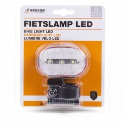 Nieuw ⭐ Benson Fietslamp Voor 3 X LED Wit ???? -bike shop 550x489