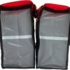 Korting ???? BayNL- Waterdicht - Dubbele - Bisonyl - Fietstas- Reflectoren - Grijs En Rood – 34cmX16.2cmX32cm=35 Liter ???? -bike shop 550x492