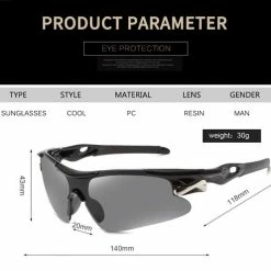 Nieuw ✔️ Garpex? Garpex Fietsbril - Sportbril - Polaroid Zonnebril - Zonnebril - Racefiets - Mountainbike - Motor - Zwart Frame Rode Lens ???? -bike shop 550x496 3