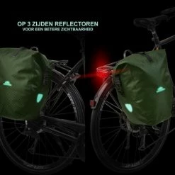 Beste Verkoop ✨ Dutch Mountains Enkele Fietstas | Sterke En 100% Waterdichte Fietstas En Schoudertas In 1 | 24 Liter | Groen ???? -bike shop 550x499 7