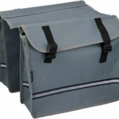 Nieuw ???? Dunlop Fietstas - Fietstassen - Dubbele Fietstas - Dubbele Fietstas 26 Liter Fietstas 2-zijdig | 2x 13L = 26 Liter Grijs - ????