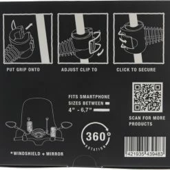 Beste Verkoop ???? MANOS LIBRES - MODEL E PRO | TELEFOONHOUDER SCOOTER, MOTOR, FIETS | WINDSCHERM | UNIVERSEEL | ZWART | PIAGGO | VESPA | ZIP ???? -bike shop 550x501 9