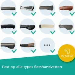 Beste Verkoop ???? MyAddOn MyVeloGrips Ergonomische Handvatovertrek Voor Fietsgrepen Van Silicone Tegen Slapende Handen Tijdens Het Fietsen, Handvatovertrek Voor Alle Fietsengrepen, Handvathoes 2st. Geel 21x6,5x9cm ???? -bike shop 550x509 2