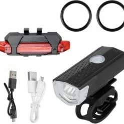 Beste deal ???? FEDEC Fietsverlichting USB Oplaadbaar - Oplaadbare Fietslampjes - Achter & Voorlicht - IP65 Waterdicht ????
