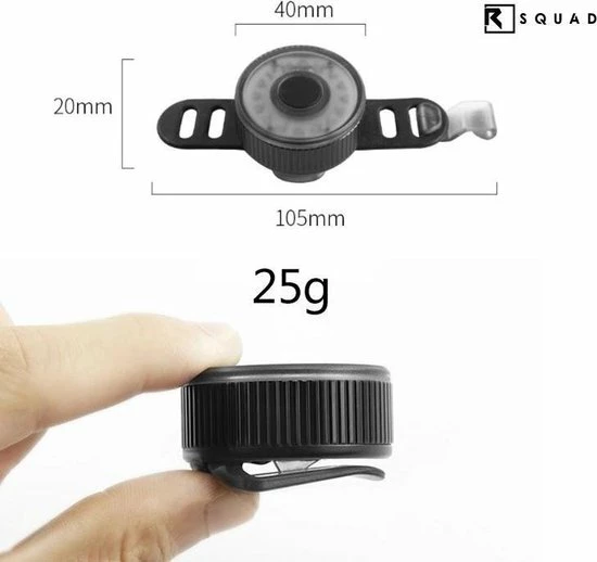 Beste Pirce ⭐ RSQUAD - Fietsverlichting USB Oplaadbaar - LED Achterlicht - Fietslicht - Rugzak LED Verlichting - Rond Achterlicht - Inclusief USB Kabel ???? 10 Beste Pirce ⭐ RSQUAD - Fietsverlichting USB Oplaadbaar - LED Achterlicht - Fietslicht - Rugzak LED Verlichting - Rond Achterlicht - Inclusief USB Kabel ???? - Afbeelding 8