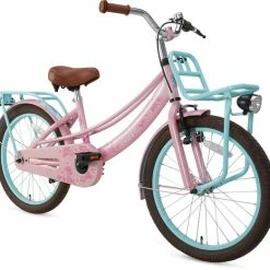 Gloednieuw ???? Supersuper Lola - Kinderfiets - Meisjesfiets - 20 Inch - Roze/Turquoise ???? -bike shop 550x522 1