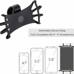 Beste Verkoop ⌛ Merkloos Mobiele Telefoon Houder Voor Op Je Fiets | Geschikt Voor Elk Toestel | Houder Telefoon | Extra Stevig | Smartphone Houder | Stuur Houder | 360 Graden Draaibaar | Motor | Racefiets | Zwart ???? -bike shop 550x523 3