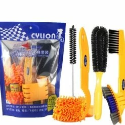 Top 10 ✔️ Merkloos Decopatent® 6 Delige Fiets Onderhoud Set - Fiets Schoonmaak Borstels - Ketting Reiniger - Frame Spons - Mtb - Racefiets - Ebike ???? -bike shop 550x527