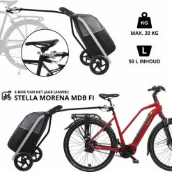 Begroting ???? Shoppingcruiser 2 In 1 Boodschappentrolley Voor Achter De Fiets - Fietskar - Robuuste Boodschappenwagen - Allround Bagagekar ???? -bike shop 550x531 2