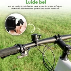 Beste Pirce ✨ Fubzz Airtag Bike Mount/Bel Compatibel Met Apple AirTag Fietsmontage Fietsbel Antidiefstal Tracering Zwart Montagegereedschap Fiets AppleAirtag AirTag Fiets ???? -bike shop 550x532 5