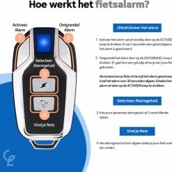 Goedkoop ⭐ Merkloos Fietsalarm Met Afstandsbediening – Waterdicht – Fietsslot - 113dB – SOS Geluid – Geschikt Voor Fiets & E Bike – Alarmsysteem – Scooter Alarm - Zwart ❤️ -bike shop 550x534 2
