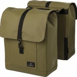 Nieuw ???? Fastrider Jaxx II Dubbele Fietstas Basics MIK - Groen - 28 L ⭐