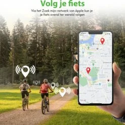 Beste Pirce ✨ Fubzz Airtag Bike Mount/Bel Compatibel Met Apple AirTag Fietsmontage Fietsbel Antidiefstal Tracering Zwart Montagegereedschap Fiets AppleAirtag AirTag Fiets ???? -bike shop 550x536 2