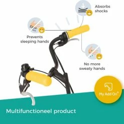 Beste Verkoop ???? MyAddOn MyVeloGrips Ergonomische Handvatovertrek Voor Fietsgrepen Van Silicone Tegen Slapende Handen Tijdens Het Fietsen, Handvatovertrek Voor Alle Fietsengrepen, Handvathoes 2st. Geel 21x6,5x9cm ???? -bike shop 550x536 4