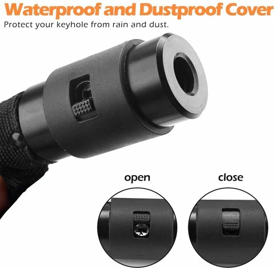 Begroting ❤️ LitaLife Fietsslot Met Sleutel, 6 Mm Dik 100 Cm Lange Stalen Ketting Fietsslot Sleutelgat Met Waterdichte Hoes, 2 Koperen Sleutels Inbegrepen ???? 6 Begroting ❤️ LitaLife Fietsslot Met Sleutel, 6 Mm Dik 100 Cm Lange Stalen Ketting Fietsslot Sleutelgat Met Waterdichte Hoes, 2 Koperen Sleutels Inbegrepen ???? - Afbeelding 4