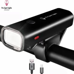 Korting ???? Pro Sport Lights Fietsverlichting LED Micro USB Oplaadbaar - Voorlicht - 400 Lumen ???? -bike shop 550x540 2