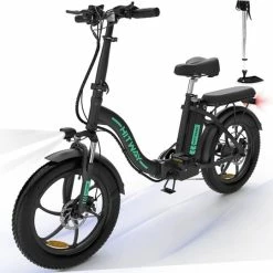 Top 10 ???? HITWAY E-bike Elektrische Fiets 20" Vouwfiets Met Dikke Banden, 250W/36V/11,2Ah Accu, 35-90 Km, Offroad-mountainbike Met Shimano 7 Versnellingen, CityBike Voor Heren En Dames ???? -bike shop 550x540 3
