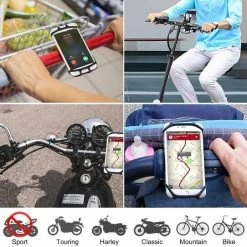 Goedkoop ???? Opline Dovon Fiets Siliconen Stuurhouder Voor Mountainbike En Motorfiets - Geschikt Voor: IPhone 11 | Fietshouder | FIets Telefoon Houder | Steun | Houder Fiets Telefoon | Bike Holder ???? -bike shop 550x542 1