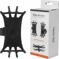 Beste Verkoop ⌛ Merkloos Mobiele Telefoon Houder Voor Op Je Fiets | Geschikt Voor Elk Toestel | Houder Telefoon | Extra Stevig | Smartphone Houder | Stuur Houder | 360 Graden Draaibaar | Motor | Racefiets | Zwart ????