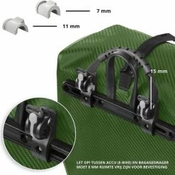 Beste Verkoop ✨ Dutch Mountains Enkele Fietstas | Sterke En 100% Waterdichte Fietstas En Schoudertas In 1 | 24 Liter | Groen ???? -bike shop 550x544 11