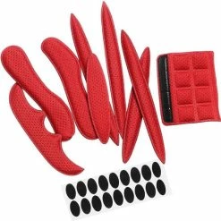 Goedkoopste ???? Merkloos Foam Pads Setje - Rood - Fietshelm Inleg Bescherming - Klittenband + Lijm - Inner Padding Voor Helm - 27-delige Set ???? -bike shop 550x546 18