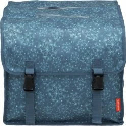 Uitgang ???? New Looxs Dubbele Fietstas Cameo Double Bag 30 Liter 37 X 12.5 X 33 Cm (2x) - Tara Blue ⌛