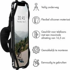 Begroting ???? IMoshion Schokbestendige Telefoonhouder Fiets - GSM Houder Fiets - Universeel - Zwart ???? -bike shop 550x549 20