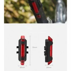Kopen ???? Eforyou Oplaadbare USB Fiets Verlichting Zadelpost - Rood ???? -bike shop 550x550 112