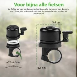 Beste Pirce ✨ Fubzz Airtag Bike Mount/Bel Compatibel Met Apple AirTag Fietsmontage Fietsbel Antidiefstal Tracering Zwart Montagegereedschap Fiets AppleAirtag AirTag Fiets ???? -bike shop 550x550 196