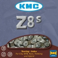 Top 10 ???? KMC Z8S - Fietsketting - 6/7/8 Speed - 114 Schakels - Zilver ???? -bike shop 550x550 256