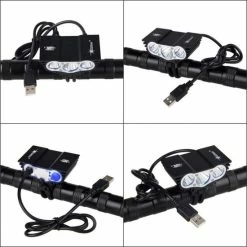 Top 10 ✔️ SolarStorm X3 USB MTB/race LED Koplamp EXTREEM Veel Licht Met 3x CREE T6 LED - USB Aansluiting - (losse Lamp Zonder Voeding) ???? -bike shop 550x550 298