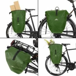 Beste Verkoop ✨ Dutch Mountains Enkele Fietstas | Sterke En 100% Waterdichte Fietstas En Schoudertas In 1 | 24 Liter | Groen ???? -bike shop 550x550 320