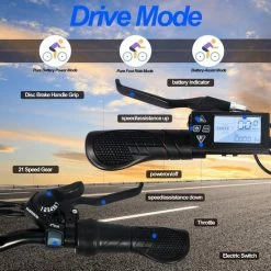 Flash-uitverkoop ???? HITWAY 26 Inch E-bike, Elektrische Fiets Voor Heren En Dames, Pedelec Stadsfietsen, 250 W Motor, 36 V/11,2 Ah E-bike, Shimano 7 Versnellingen, 35-90 Km| Wit / Blauw ???? -bike shop 550x550 586