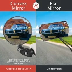 Groothandel ???? Zacro 2 Pack Fietsspiegel Ebike- Fietsbel- Veiligheidsspiegel- 360 Verstelbare En Draaibare Fietsspiegel Universeel- Zwart ✔️ -bike shop 550x550 606