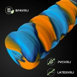 Beste Verkoop ???? All Together Drinkfles - Opvouwbare Bidon - 500ml - Silicone - Oranje Blauw ???? -bike shop 550x550 610