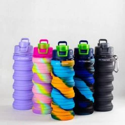 Beste Verkoop ???? All Together Drinkfles - Opvouwbare Bidon - 500ml - Silicone - Oranje Blauw ???? -bike shop 550x550 612