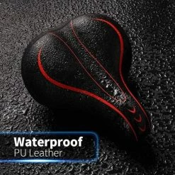 Gloednieuw ???? FIEZIO Fietszadel Ergonomisch Dual Shock Memory Foam Rood Unisex Dames Heren - Extra Comfortabel - Fiets Zadel ???? -bike shop 550x550 637