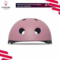Goedkoop ???? Kinderfietshelm Pro Sport Lights - Skate Fietshelm Voor Kinderen - Matt Roze Pink - Kinderhelm 53 - 60 Cm ???? -bike shop 550x550 675