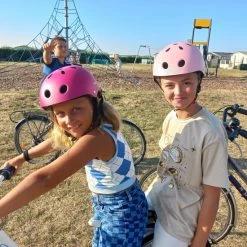 Goedkoop ???? Kinderfietshelm Pro Sport Lights - Skate Fietshelm Voor Kinderen - Matt Roze Pink - Kinderhelm 53 - 60 Cm ???? -bike shop 550x550 677