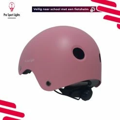 Goedkoop ???? Kinderfietshelm Pro Sport Lights - Skate Fietshelm Voor Kinderen - Matt Roze Pink - Kinderhelm 53 - 60 Cm ???? -bike shop 550x550 680
