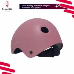 Goedkoop ???? Kinderfietshelm Pro Sport Lights - Skate Fietshelm Voor Kinderen - Matt Roze Pink - Kinderhelm 53 - 60 Cm ???? -bike shop 550x550 681
